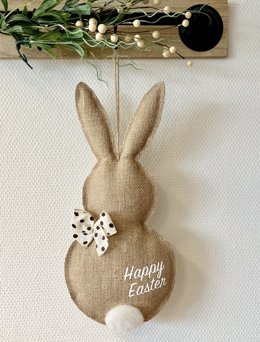 Paashaas van jute | Pasen | Paasdecoratie |Paasdagen | Happy Easter